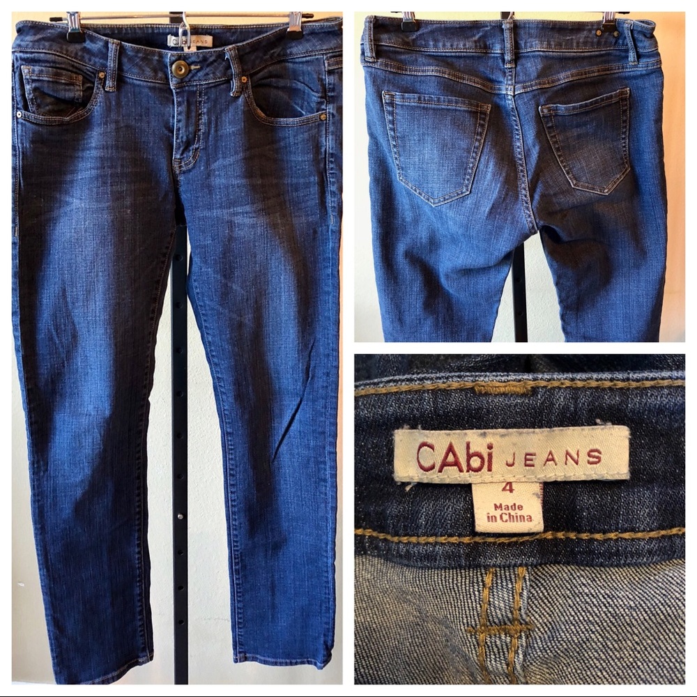 Cabo Straight Leg Jeans Size 4 Dark Wash euc